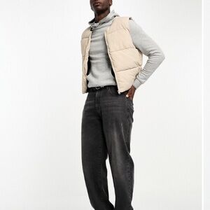 ADPT Beige Men’s Puffer Vest